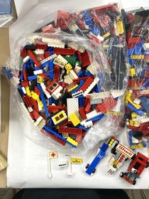 18LB VINTAGE 1969-1976 RARE LEGO LOT YARD,QUARRY,HOSPITAL,POLICE,CARAVELLE,VILLA
