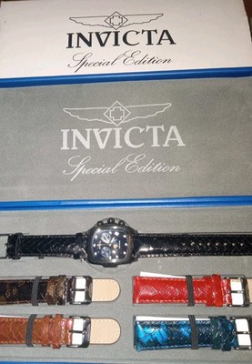 Invicta Special Edition Lupah Men s Watch Set model 21461 5 Bands NEW IN BOX 