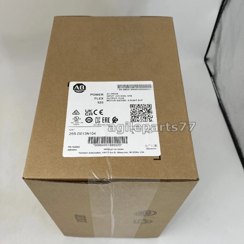 NEW Factory Sealed 25B-D013N104 AB PowerFlex 525 5.5kW 7.5Hp AC Drive - Image 3 of 3