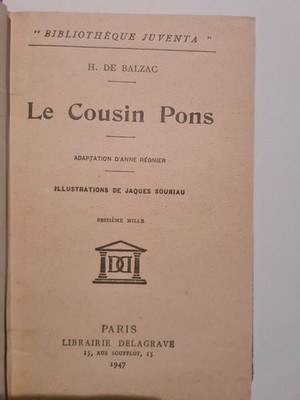 Der Vetter Pons | H. De Balzac | Zustand Gut