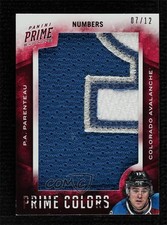 2013-14 Panini Prime Prime Colors Numbers 7/12 PA Parenteau #PC-PAP 0c3