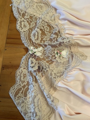 Aristocraft Vintage Nylon langes Nachthemd rosa Medium - Bild 10 von 12