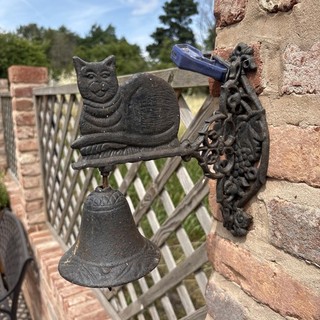 Cast Iron Door Bells Outdoor Wall Hanging Decoration for Garden Patio Indoor
