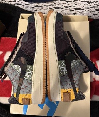 Nike Air Force 1 Low Travis Scott Cactus Jack CN2405-900 Worn 1x Size 12