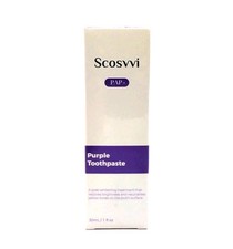 Scosvvi Purple Toothpaste PAP Teeth Whitening Brightens Stain Remover 1Fl oz