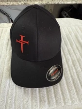 Men's Christian Faith Cross Nails Embroidered Logo Flexfit Hat Adult Dad's Cap
