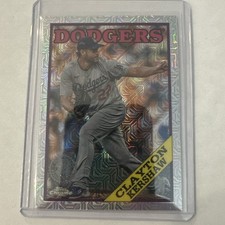 2023 Topps Series 1 #T88C-87 Clayton Kershaw 1988 Chrome Mojo Dodgers Card