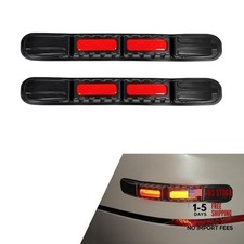 2PCS Car Bumper Guard Strip, Anti-Collision Anti-Scratch Car Rear 2 PCS Red B