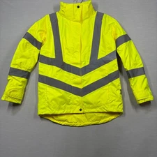 Portwest LW74 Hi Viz Jacket Women Med Yellow Hooded Safety Workwear