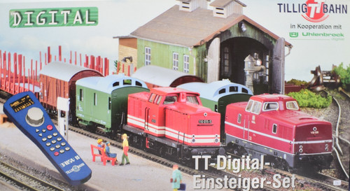Tillig TT-Bahn 01209 Spur TT Digital-Einsteigerset mit Güterzug 4-teilig | Zustand: Gebraucht