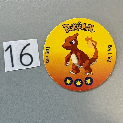 #05 Charmeleon Glutexo Pokémon 1998 Battle Discs Tazos Pogs Cardboard Coin Token