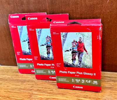 Canon Plus Glossy II PP-301 Inkjet Print Photo Paper - 100 Sheets