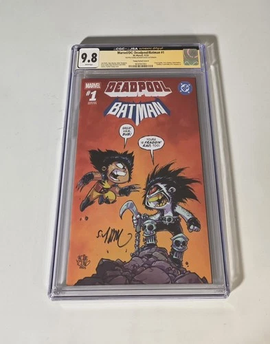 Deadpool Batman #1 CGC JSA 9.8 Graded SIGNED Skottie Young Limited Edition