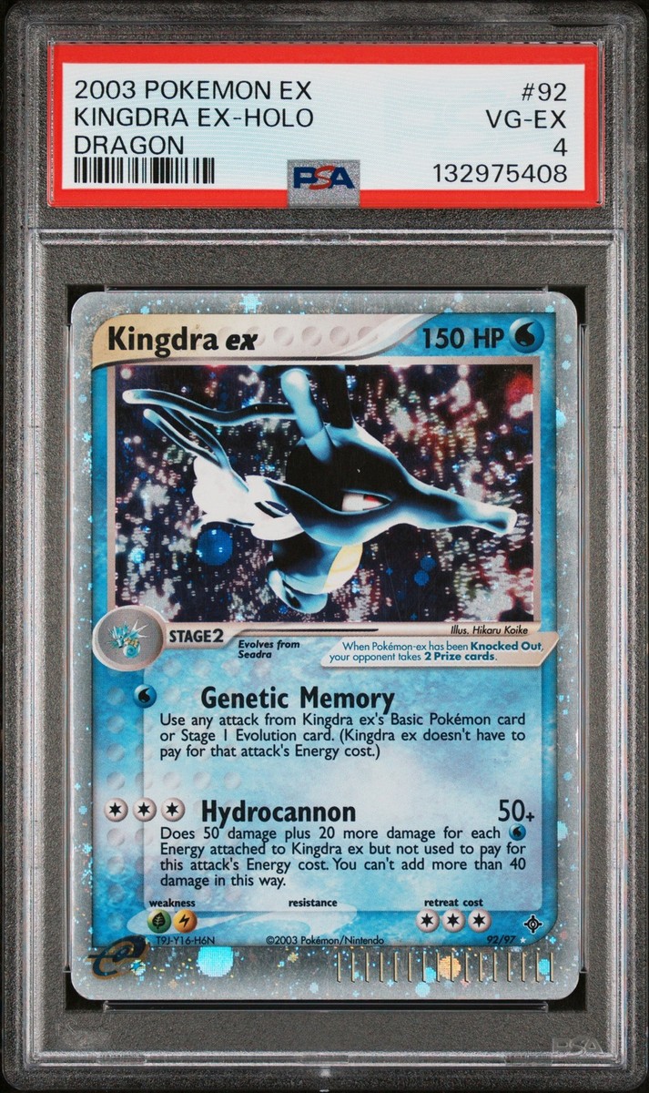 2003 POKEMON EX DRAGON #92 KINGDRA EX-HOLO PSA 4 | eBay