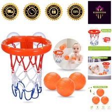 Fun Bathtub Basketball Hoop with 3 Balls - Perfect Bath Toys for Kids Ages 4-8