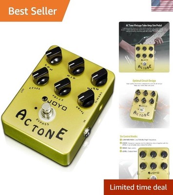 Chamapgne AC30 Amp Simulator - 3-Band EQ Distortion Pedal for Electric Guitar