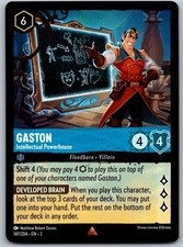 Gaston - Intellectual Powerhouse 147/204 Rare Rise of the Floodborn Lorcana NM