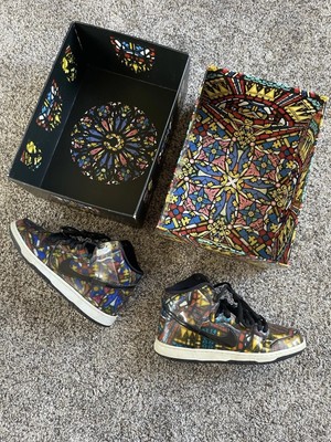 Nike Sb Dunk High 'Stained Glass' Special Box .... Size 11.5 SB PROMO VERY RARE