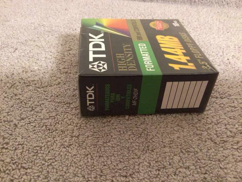 TDK Alta Densidad 1.44 MB Formateado para IBM Compatible 10 Disquetes SELLADOS Foto 4 de 4