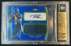 2012 Finest Russell Wilson Jumbo Jersey Auto RC Blue Refractor #78/99 BGS 9.5