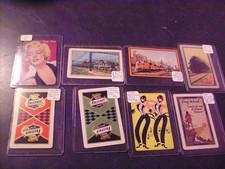VINTAGE PLAYING CARDS JOKERS AND CARDS TRAINS ,MARILYN MONROE , AMERCANA,BEER
