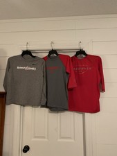 Lot Of 3 Under Armour Nike Boys 3/4 Sleeve LS Shirts Youth Large Baseball