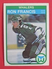 1982-83 OPC O-Pee-Chee Ron Francis RC # 123 Hartford Whalers  EX