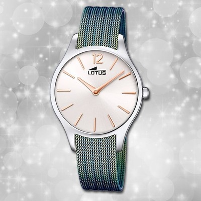 Armbanduhr Edelstahl blau grün 18749/1 Damen Uhr Lotus Bliss Elegant UL18749/1