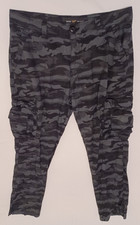 New Xray Jeans 36x30 Camo Grey Moto Biker Pants Stretch Camouflage Denim