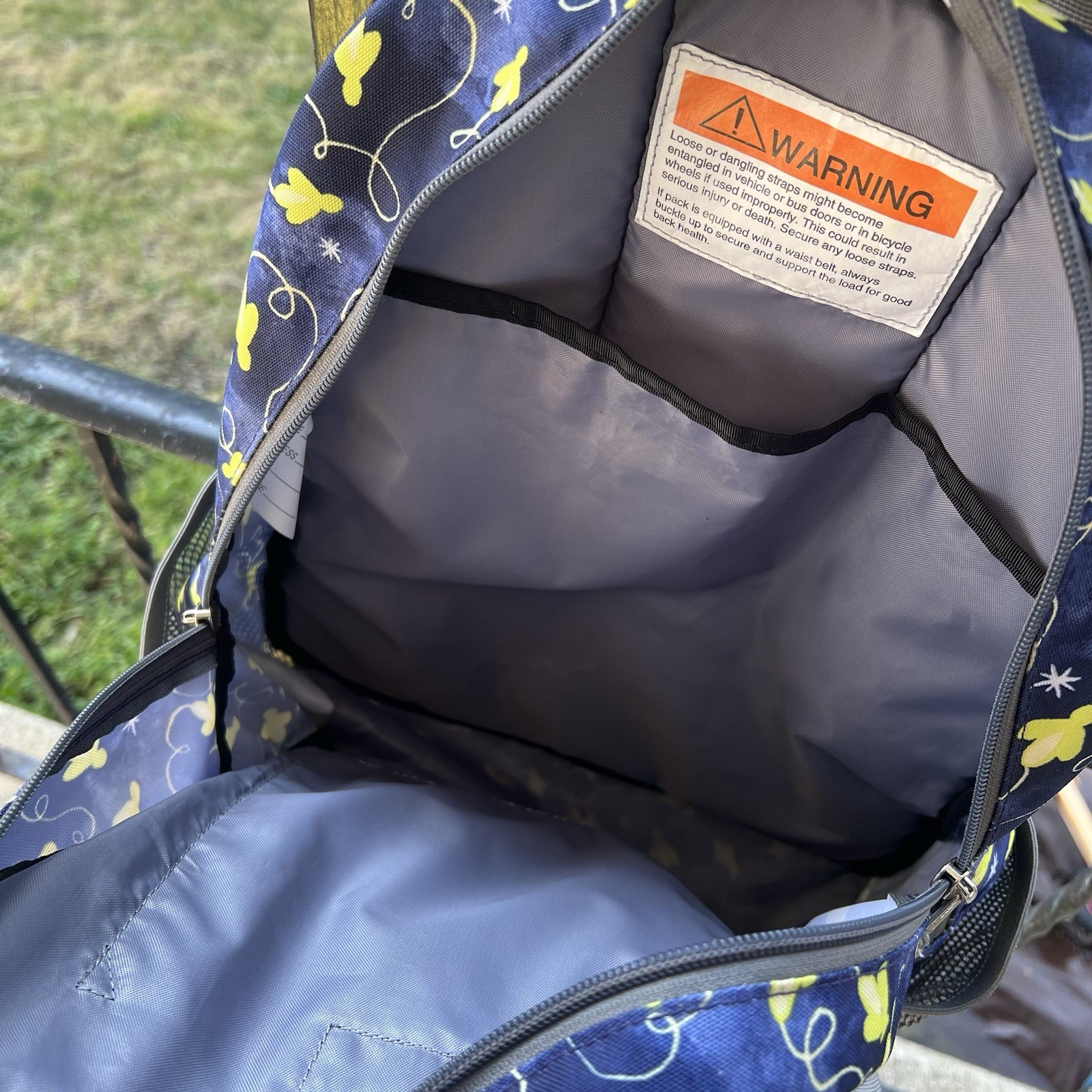 L.L. Bean Adventure Backpack Fireflies Mason Jar Lightening Bug Glow In Dark