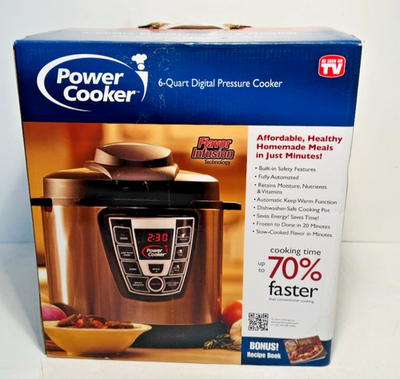 #ad POWER COOKER 6 Quart Digital Pressure Cooker As Seen On TV Model #PC WAL1 $69.95