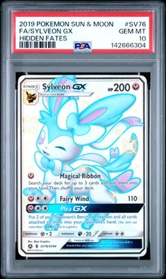 Fa/Sylveon Gx Pokemon Sun & Moon Hidden Fates SV76 NM PSA 10 | eBay