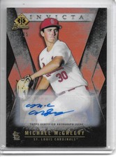 2021 Bowman Draft MICHAEL MCGREEVY ORANGE REFRACTOR AUTO #10/25 CARDINALS!