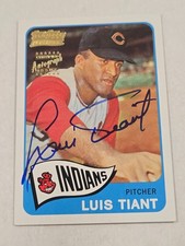 Luis Tiant 2001 Topps Team Topps Legends Autographs