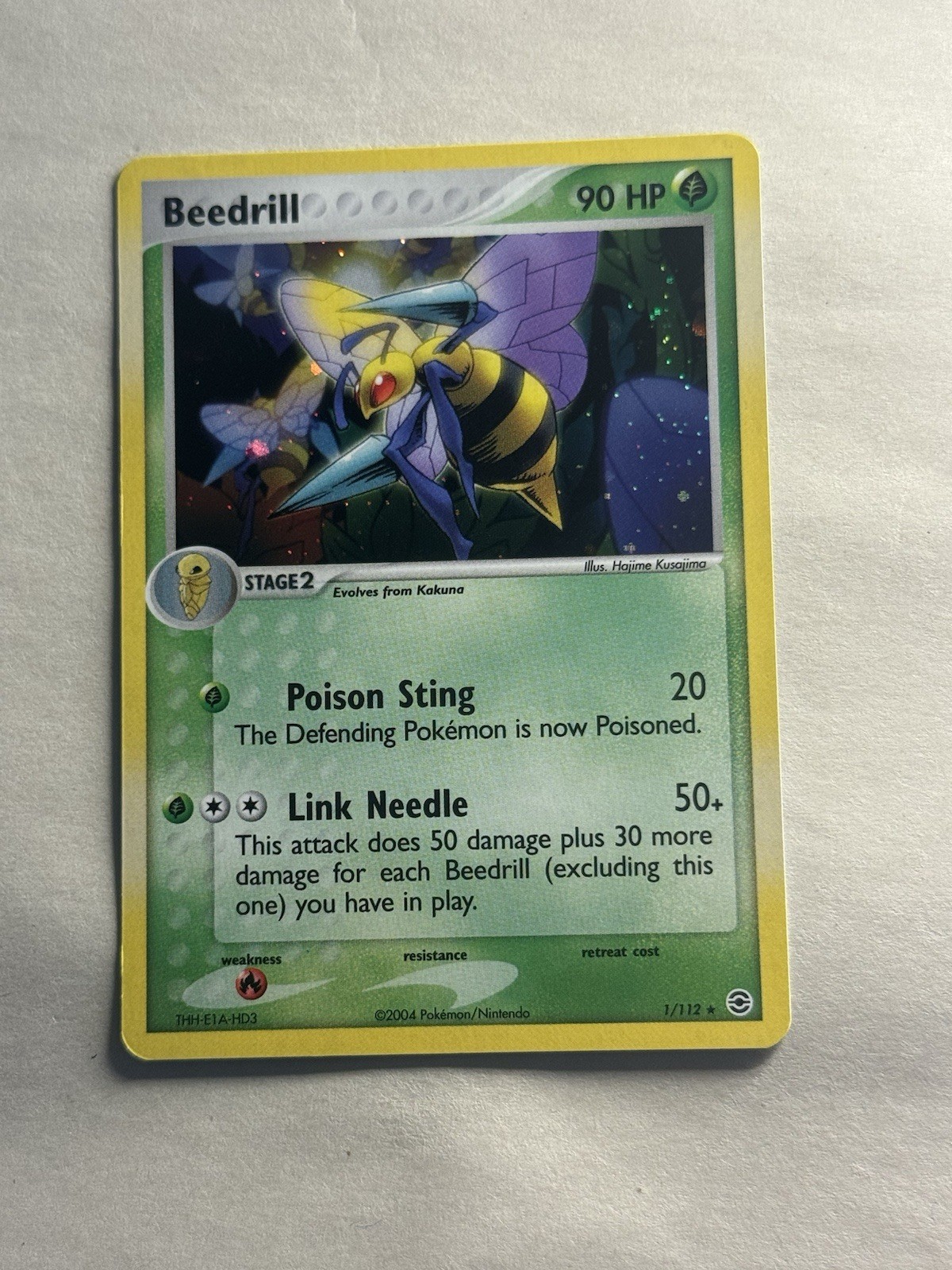 Beedrill 1/112 FireRed+LeafGreen Rev Holo Pokemon TCG Ultra Rare Card