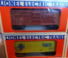 LIONEL 5 FREIGHT CARS 16130-16250-16129-16222-16392 ALL MINT. D-41