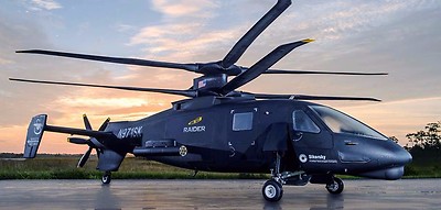 S-97 Sikorsky Raider Scout Attack S97 Helicopter Wood Model Free Shipping
