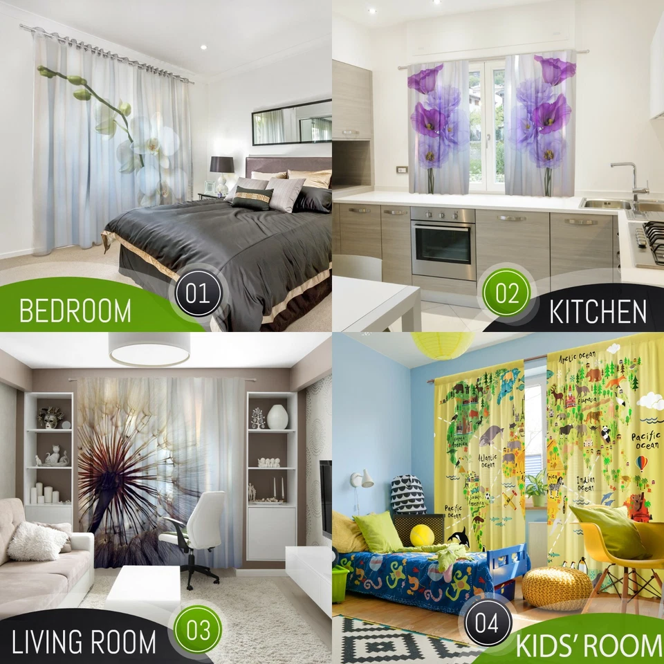 Cortina Abstracta Gris y Azul Ondas, Persiana Moderna con Gris Azul Ondas Abstractas Foto 2 de 4