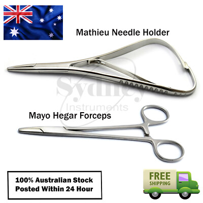 Bracket Braces Mathieu Needle Holder Locking Pliers Mayo Hegar Clamp Forceps Lab