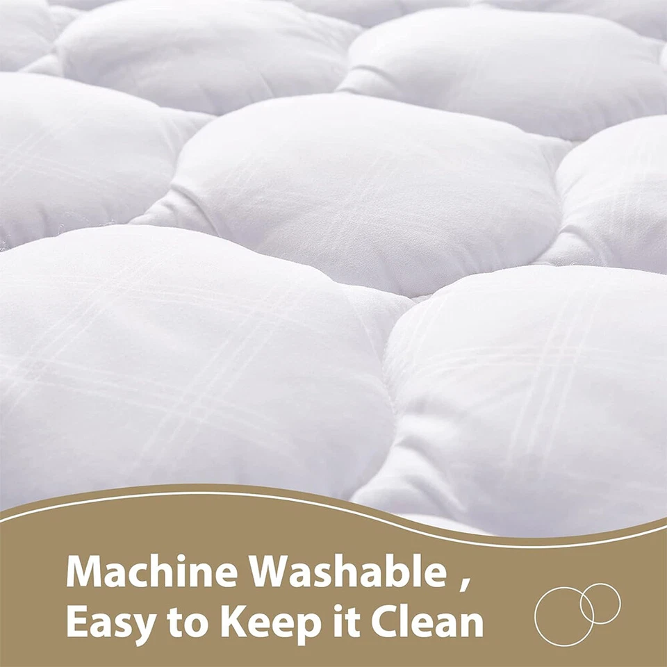 Funda protectora de colchón suave con bolsillo profundo de 8-21" para todos los tamaños Foto 3 de 4