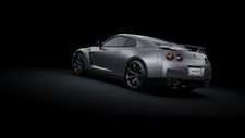 Cars vehicles side view nissan gt r r35 Desk Mat Stitched