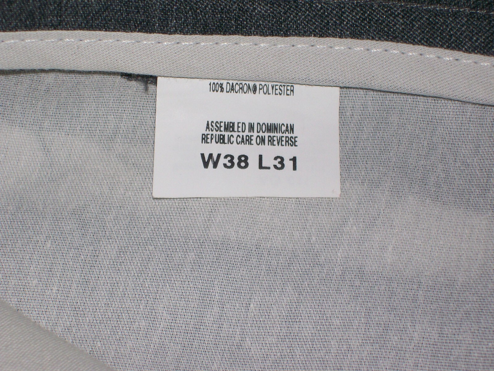 Levi Action Slacks Heather Gray Polyester Flat Fr… - image 6