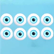 4Pairs 20mm Eyes Half Round Acrylic For 20"-22" Realistic Reborn Baby Doll Kits