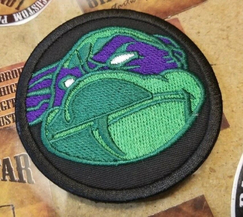 EMBROIDERED PURPLE NINJA TURTLE PATCH (Please Read Ad)