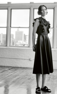 ZARA FAUX LEATHER MIDI DRESS BLACK SZ XS NEW | eBay