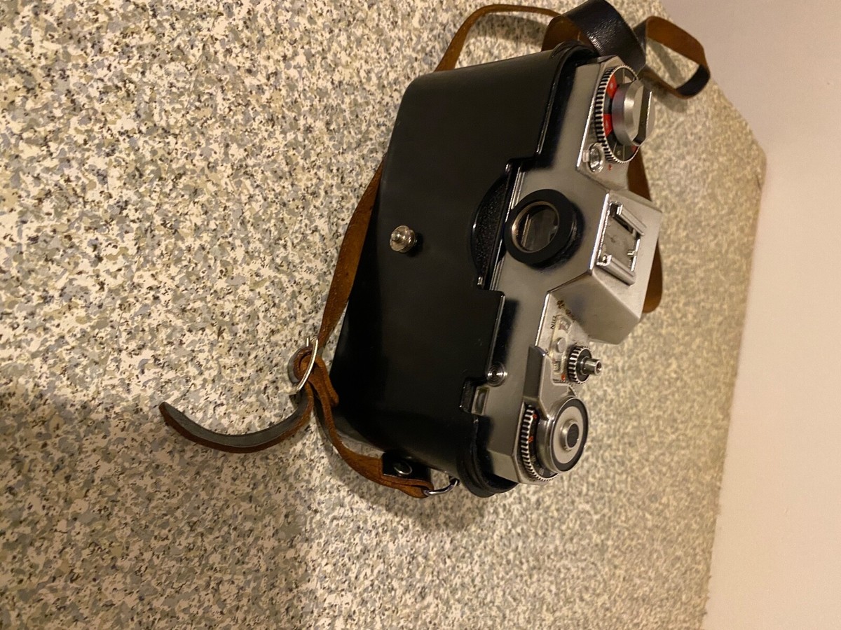 ZEISS IKON icarex 35S ＋Tessar50/2.8＋革ケース Zeiss Ikon Voigtlander Icarex 35S with 50mm f2.8 Tessar and Case