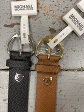 MICHAEL KORS Women's Leather Belt Black Or Brown Asst Sizes NWT