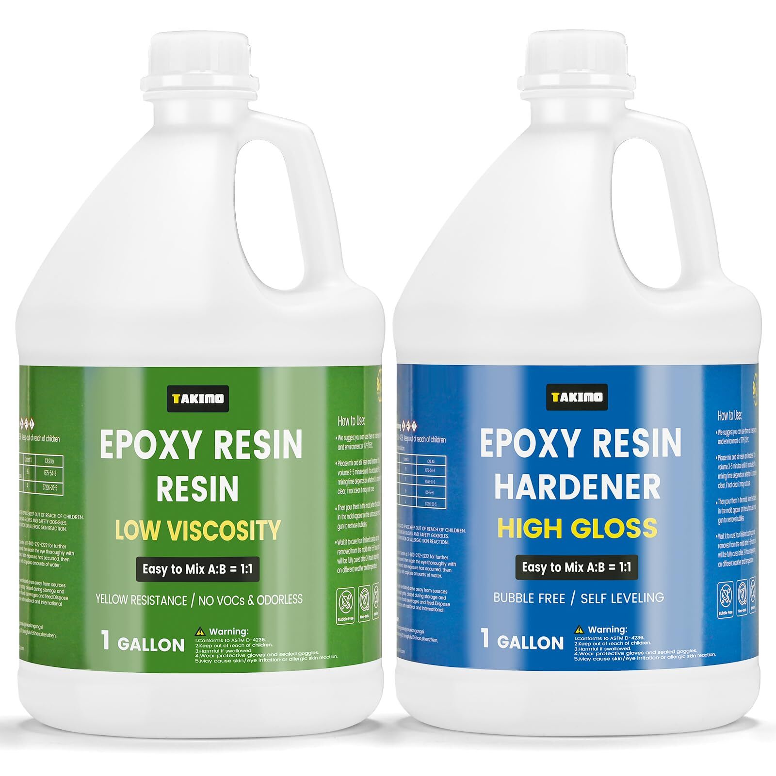 2 Gallon Clear Epoxy Resin Kit for DIY River Tables & Coating