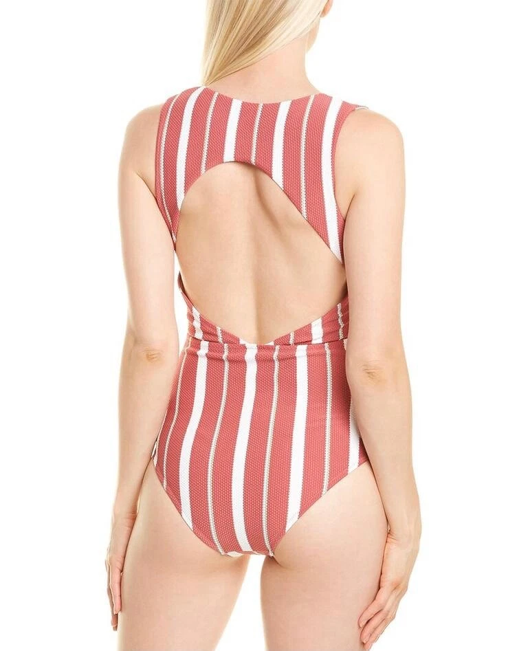 Traje de baño Letarte de una pieza con estampado de Wyoming rosa a rayas talla mediana nuevo con etiquetas Foto 2 de 4