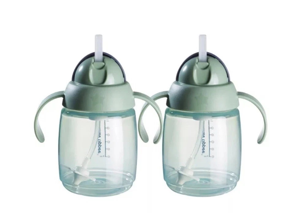 Тренировочная чашка Tommee Tippee Superstar, 10 унций, 6 М+, соломенная чашка — 2 упаковки - Изображение 2 из 4